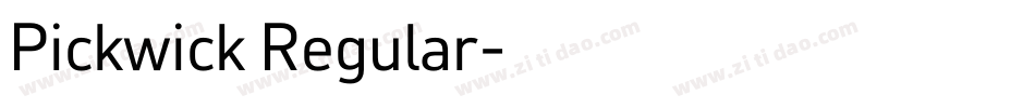 Pickwick Regular字体转换